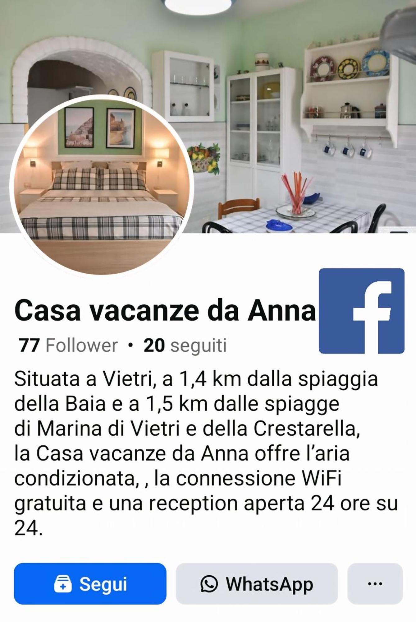 Casa Vacanze Da Anna Виетри Экстерьер фото